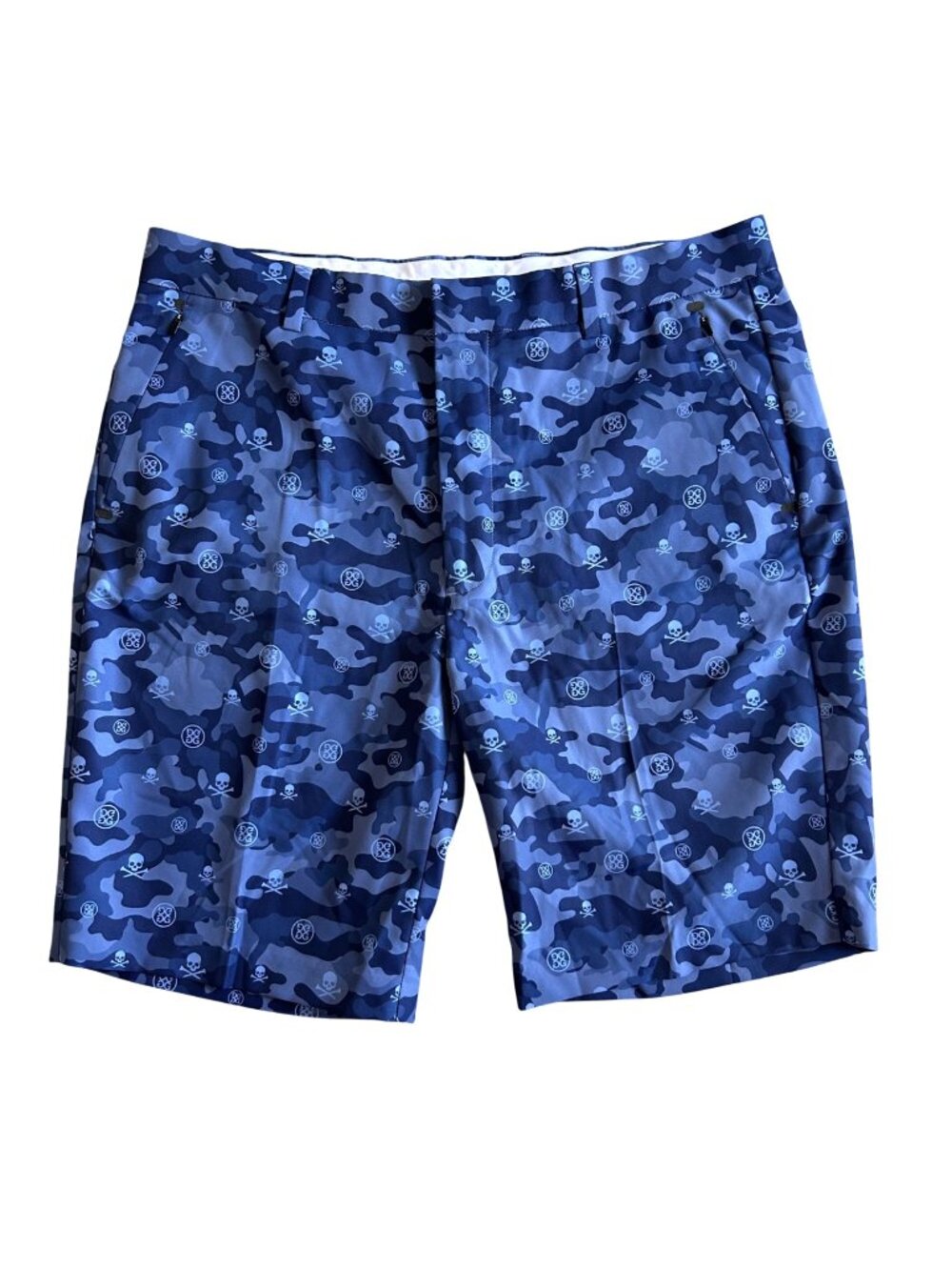 G/Fore Men's Sz 36 Navy Blue Skull & Camo Print Golf Shorts Casual Wear